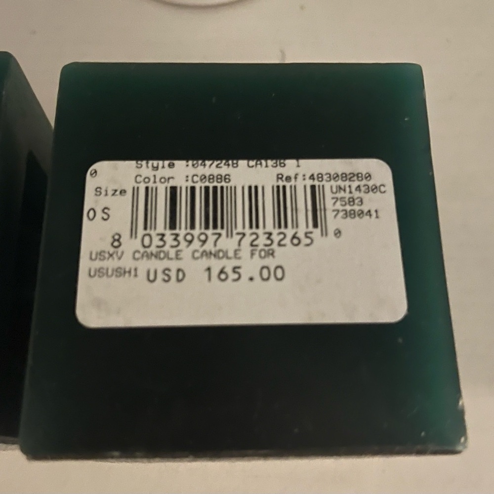 Green Block Candle Set - Picture 3 of 3